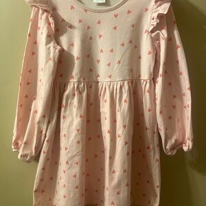 Hanna Andersson Pink Dress with Heart Accents